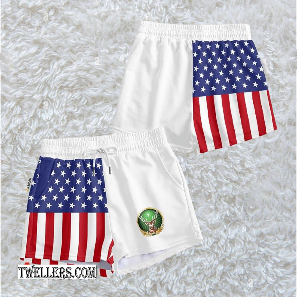 Jagermeister USA Flag Fourth Of July Women's Casual Shorts - TW244