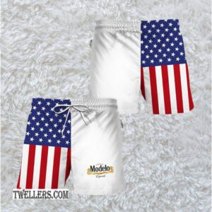 Modelo Negra USA Flag Fourth Of July Swim Trunk - TW1168