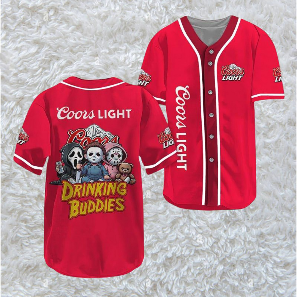 Coors Light Halloween Drinking Buddies Baseball Jersey - TW1590